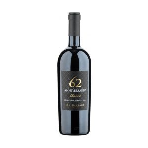 Primitivo di Manduria Anniversario 62 Cantine San Marzano DOP Riserva 2020 Cl. 75